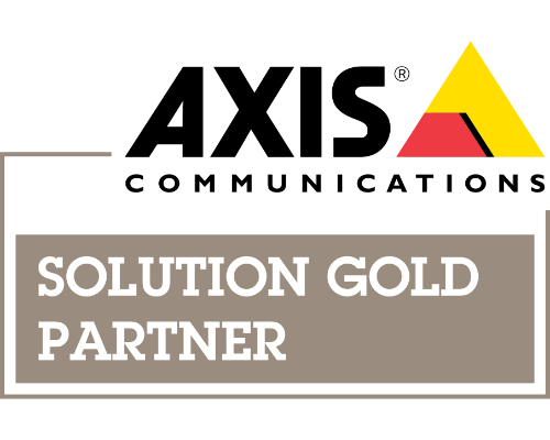 Axis Communications Logo: Solution Gold Partner